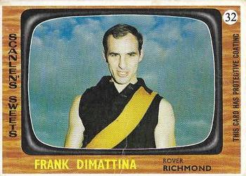 1967 Scanlens VFL #32 Frank Dimattina Front